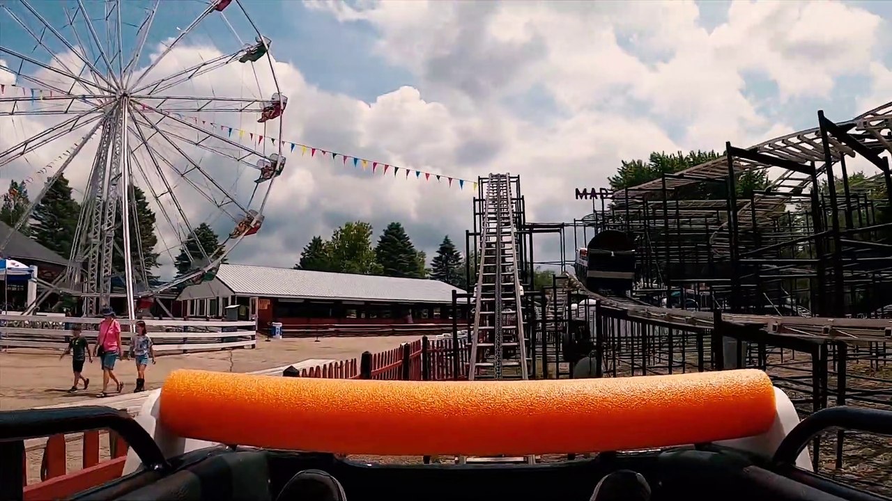 Mad Mouse Roller Coaster (Little Amerricka Amusement Park - Marshall, Wisconsin) - 4k Roller Coaster POV Video