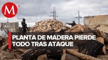 Ataque con misiles destruye planta de madera en Ucrania