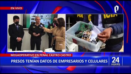 Penal Castro Castro: hallan 14 celulares de alta gama y agenda con números de empresarios