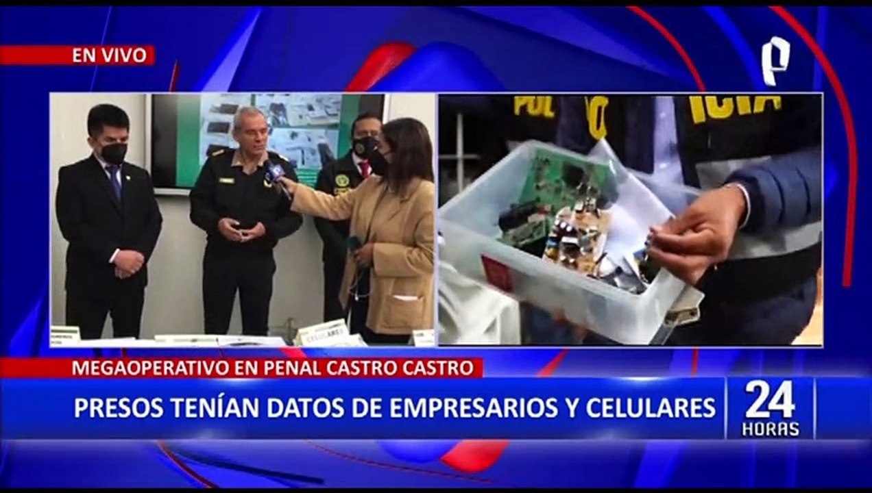 Penal Castro Castro: hallan 14 celulares de alta gama y agenda con números de empresarios
