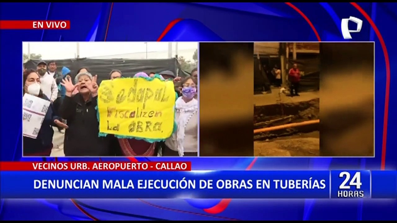 Reclamo en el Callao: Vecinos denuncian mala ejecución de obras en tuberías