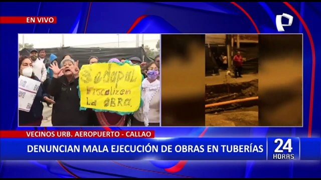 Reclamo en el Callao: Vecinos denuncian mala ejecución de obras en tuberías