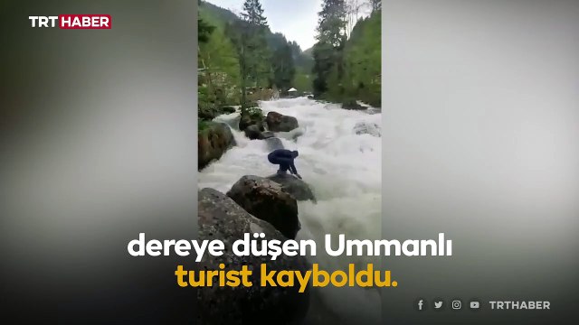 Fotoğraf çektirirken dereye düşen turist kayboldu