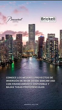 Bienes raíces, la mejor opción para invertir en Miami