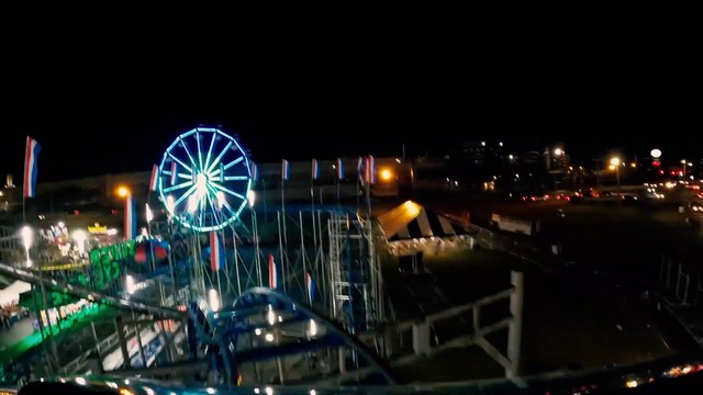 Super Cyclone Roller Coaster (Dreamland Amusement Park) - 4k Roller Coaster POV Video