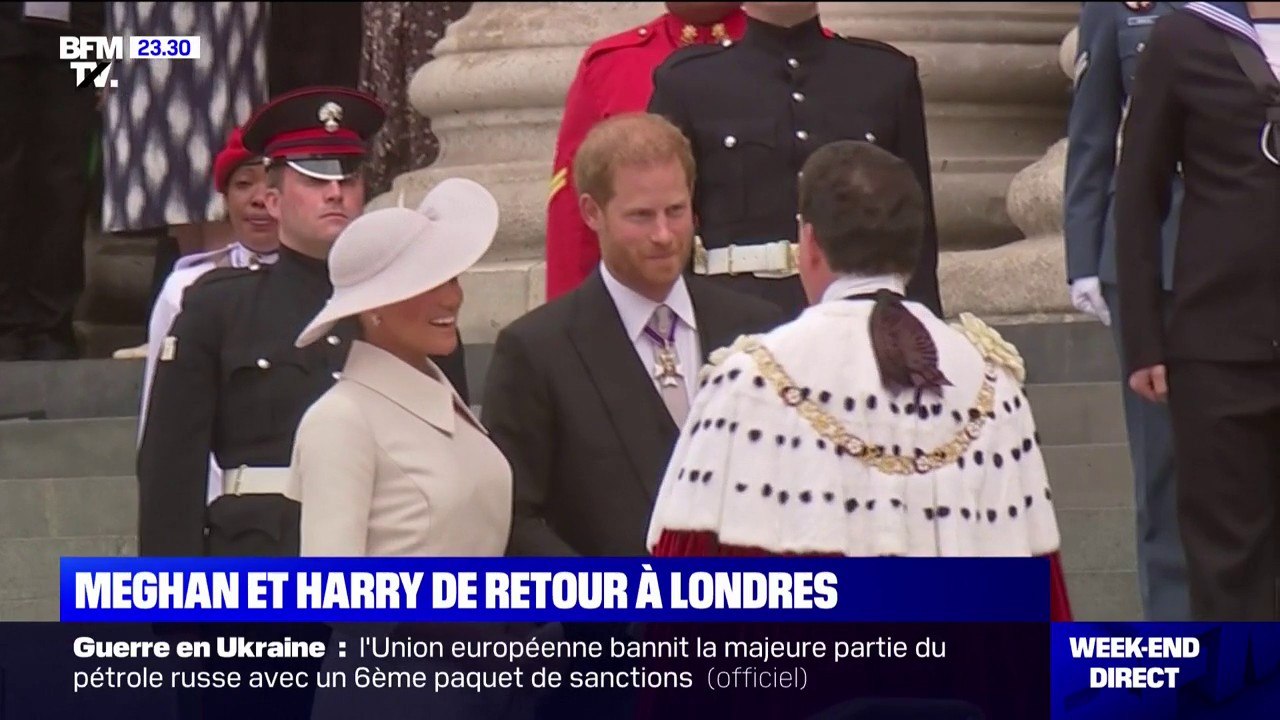Meghan Markle et le Prince Harry de retour à Londres