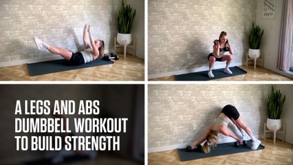 A Legs and Abs Dumbbell Workout to Build Strength