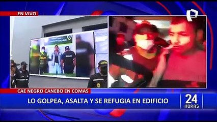 Comas: Cayó el temible “Negro Canebo” después de intentar escapar por el techo de un edificio