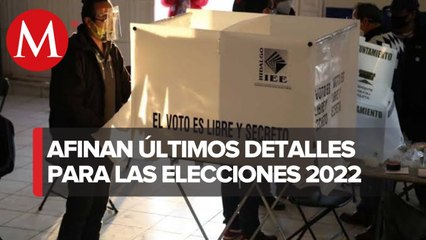 Todo listo para la jornada electoral de próximo 5 de junio