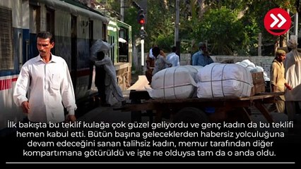 Trende dehşet! Genç kadının yaşadıkları ülkeyi ayağa kaldırdı