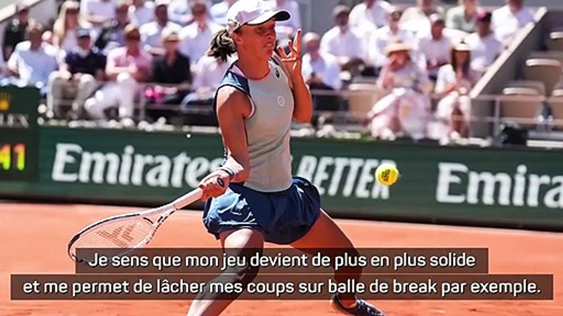Roland-Garros - Swiatek : "Vraiment fière des progrès réalisés dans mon  jeu" - Vidéo Dailymotion