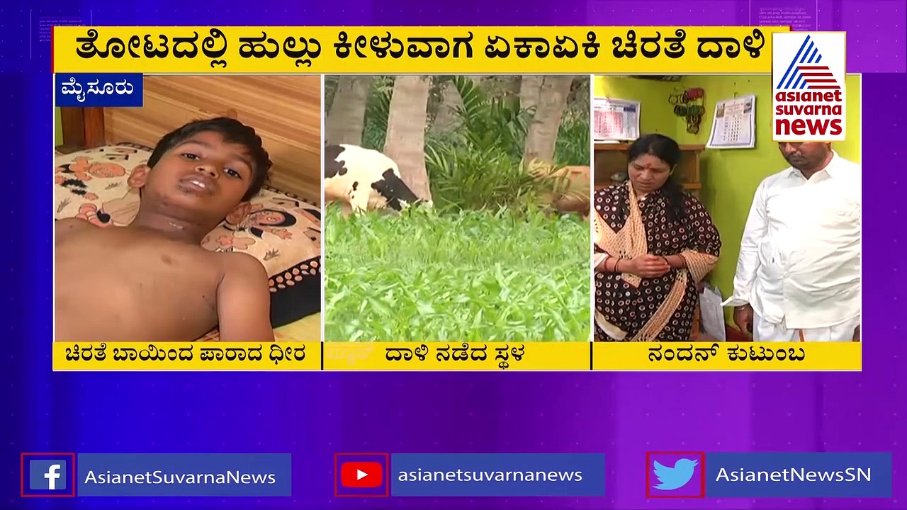 ಚಿರತೆ ಬಾಯಿಗೆ ಸಿಕ್ಕರೂ ಸೆಣಸಾಡಿ ಸಾವು ಗೆದ್ದ ಬಾಲಕ