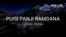 Candu Dunia | Puisi Panji Ramdana