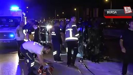 Hurdaya dönen otomobilde sıkıştığı yerden yaralı olarak kurtarıldı