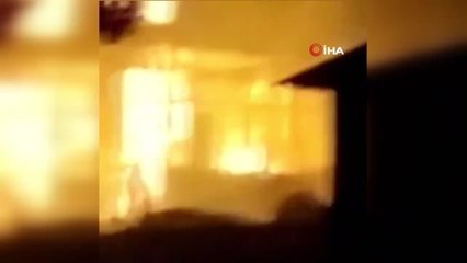 Markette çıkan yangın, 7 saatlik müdahalenin sonunda söndürüldü