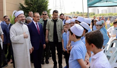 Diyanet İşleri Başkanı Erbaş, Kur'an kursu açılışında konuştu