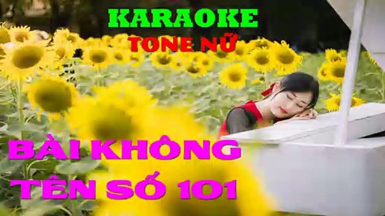 Bài Không Tên Số 101 ( Khóc Thầm Cho Tình Lỡ ) - Karaoke ( Tone Nữ - Am ) | 3N Music