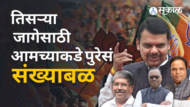 Devendra Fadanvis म्हणाले आमच्याकडे तिसऱ्या जागेसाठी पुरेसं संख्याबळ आहे. | Sakal Media