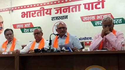 वसुंधरा समर्थक अशोक परनामी ने गहलोत सरकार को लेकर ये क्या कह डाला ?