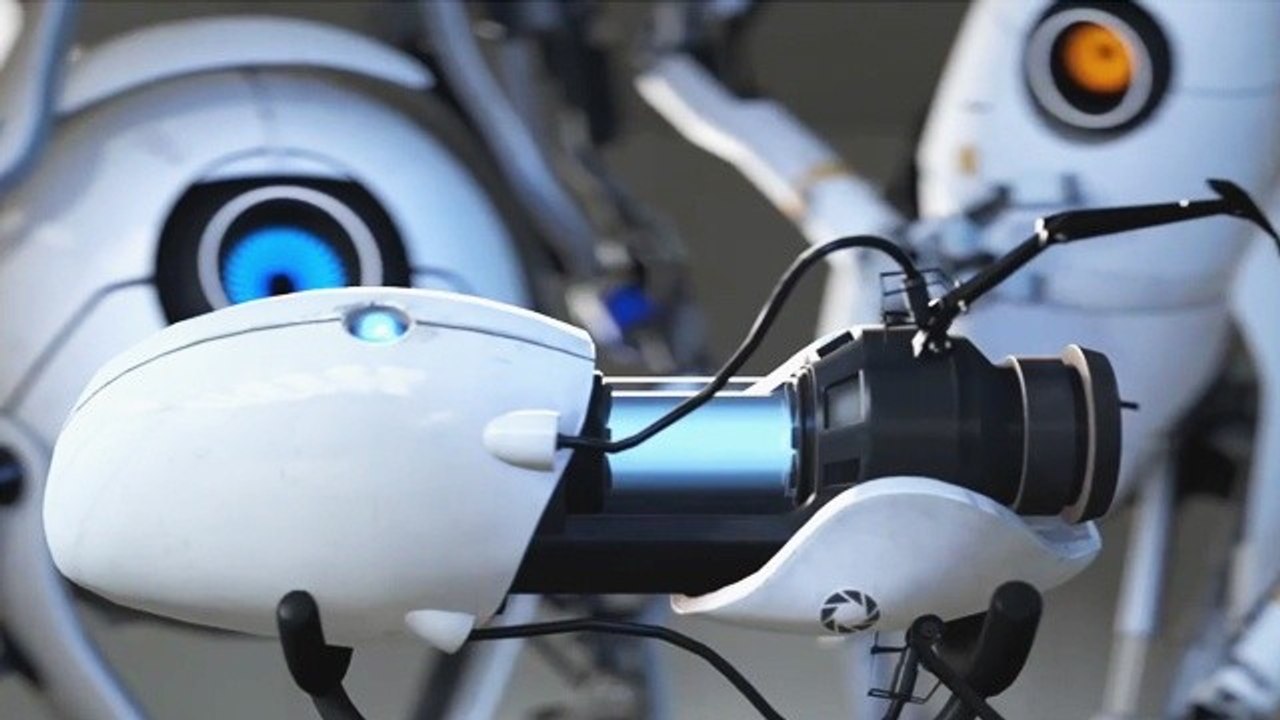 Portal 2 - TV-Spot: Atlas und P-Body albern herum