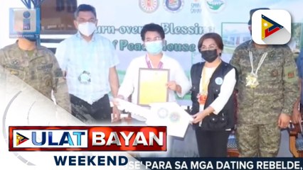 'Peace House' para sa mga dating rebelde, na-turnover na sa Prov'l Gov't ng Samar