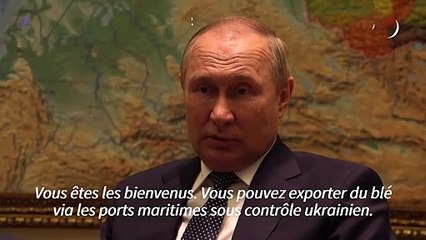 Aucun problème à exporter du grain en utilisant les ports ukrainiens, dit Poutine