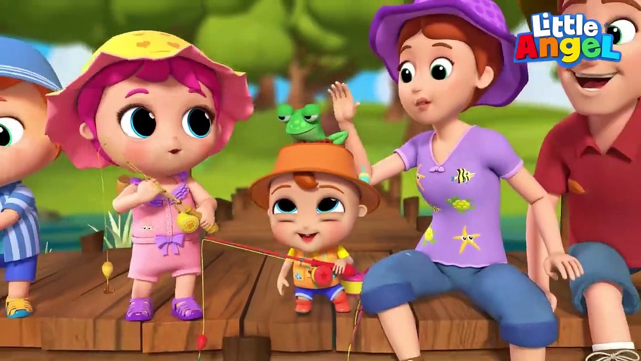 Tu, Wa, Ga, Pat, Ma, Lima Pancingan! _ Kartun Anak _ Little Angel Bahasa Indonesia