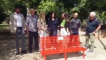 Palermo, a Villa Sperlinga una panchina rossa contro la violenza sulle donne