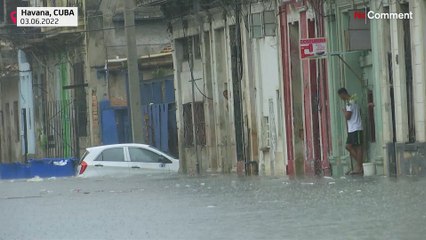 Tropical storm Alex drenches Cuba