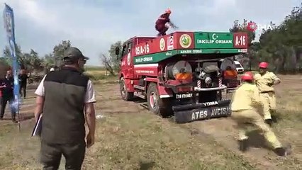 Yarış yapan ‘alev avcıları’ yeşil vatan görevine hazır