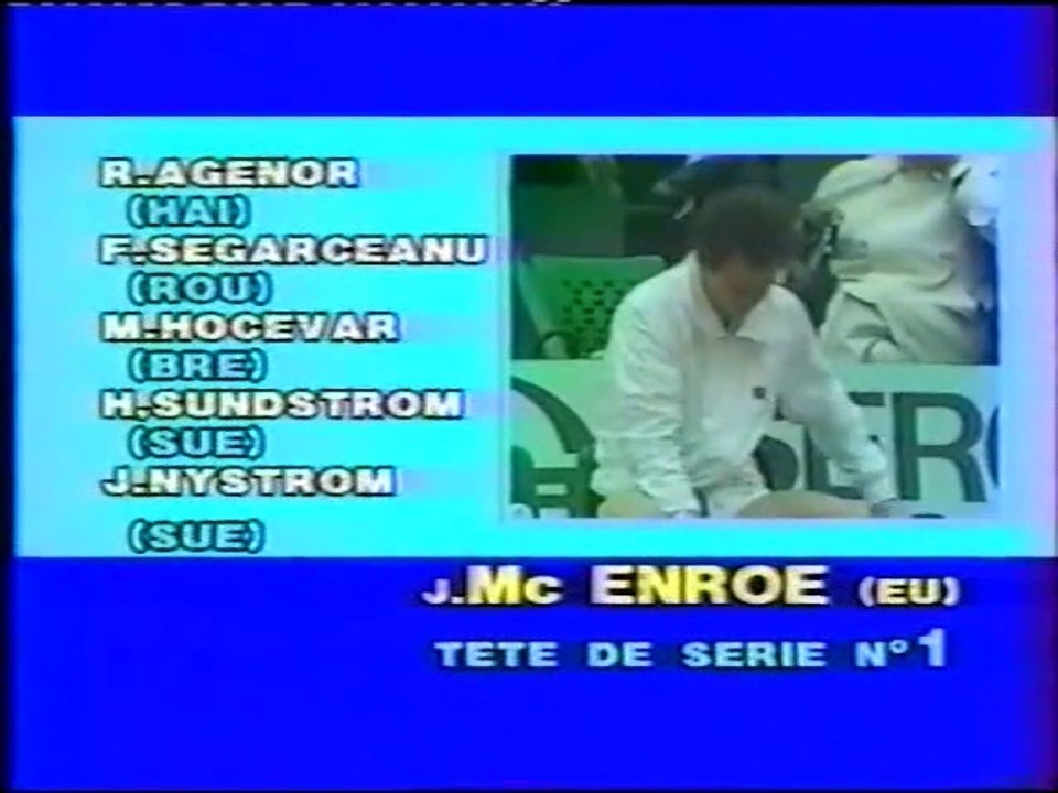 MCENROE  -  WILANDER  -  1985  -