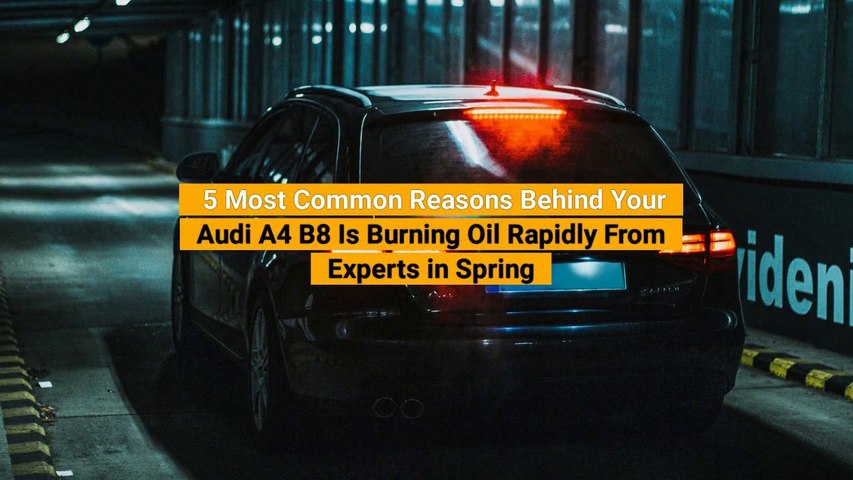 5 Most Common Reasons Your Audi A4 B8 Is Burning Oil Rapidly From Experts in Spring