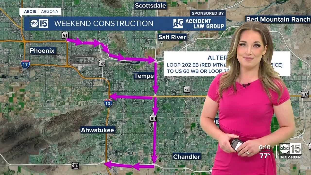 Valley weekend traffic advisory