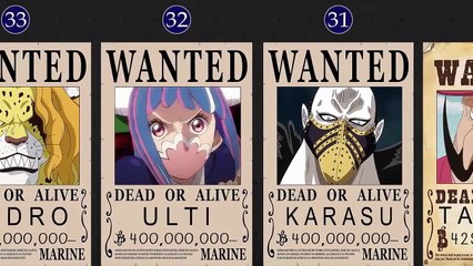 THE Highest ONE PIECE Bounties