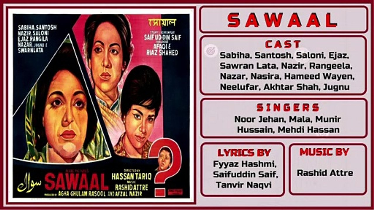 Latt Uljhi, Suljha Ja Ray, Baalam (Jhankar) - Noor Jehan - Film Sawaal