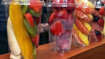 Fresh Fruit Juice _ Korean street food