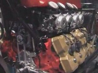 Home-made V8 motorcycle