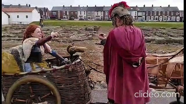 Wheelabouts bring Boudicca to Arbeia Roman Fort in South Shields as part of jubilee events