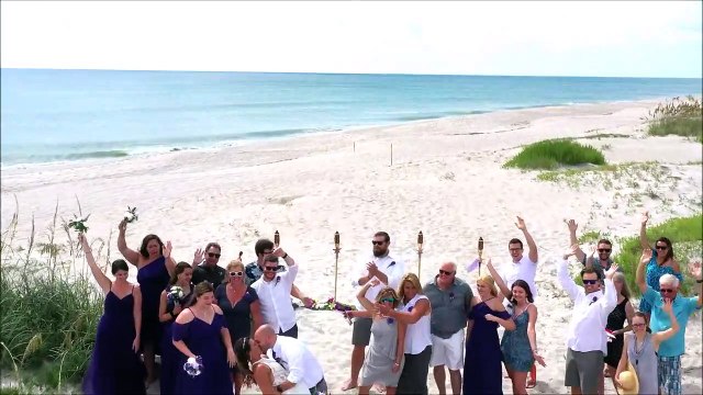 Drone Video Cocoa Beach Wedding-Melbourne Beach-Florida