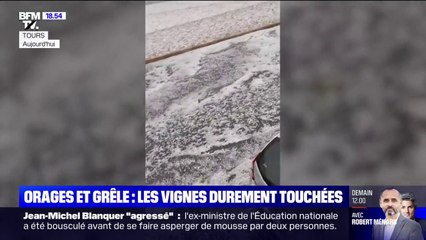 Orages et grêle: "Je n'ai jamais vu cela sur Tours", affirme un habitant