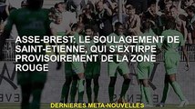 ASSE-Brest : La relève de Saint-Etienne se retire provisoirement de la zone rouge