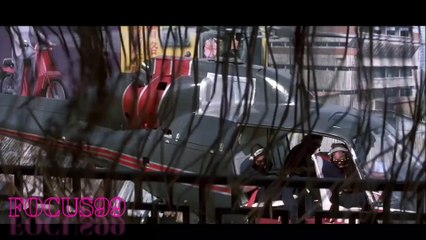 James Bond - action on a motorbike