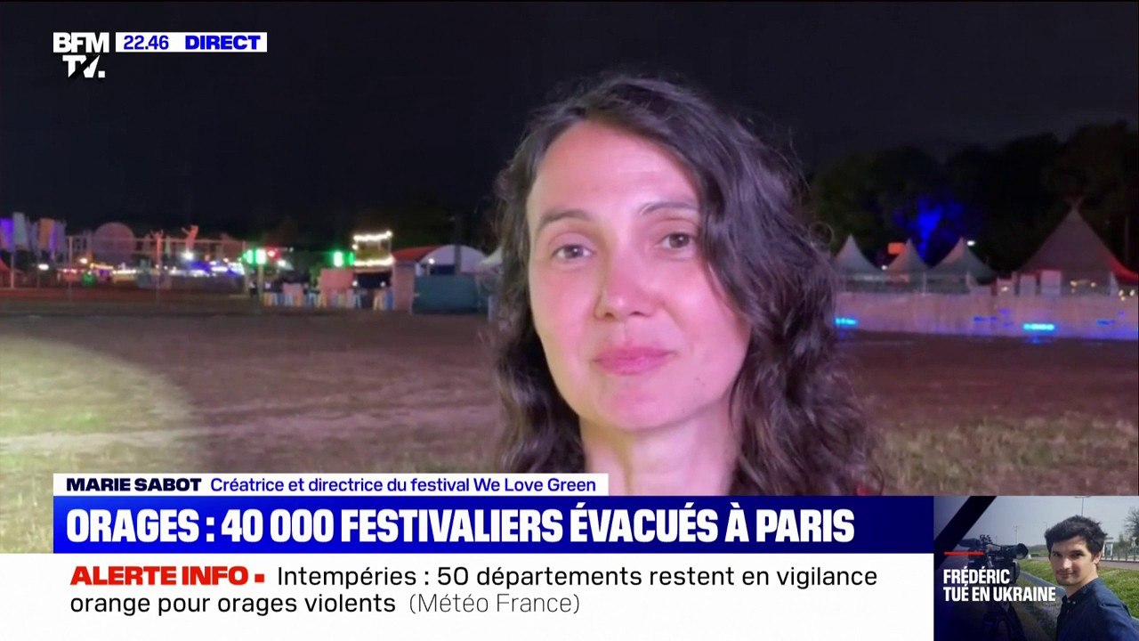 Orages: la créatrice et directrice du festival We Love Green assure que les festivaliers seront remboursés