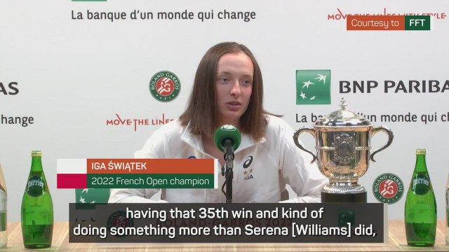 Swiatek basks in 'special' French Open triumph