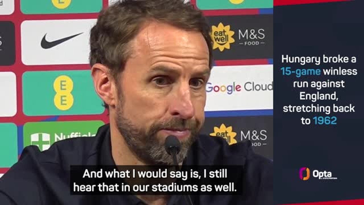 Southgate 'surprised' at boos from Hungarian fans