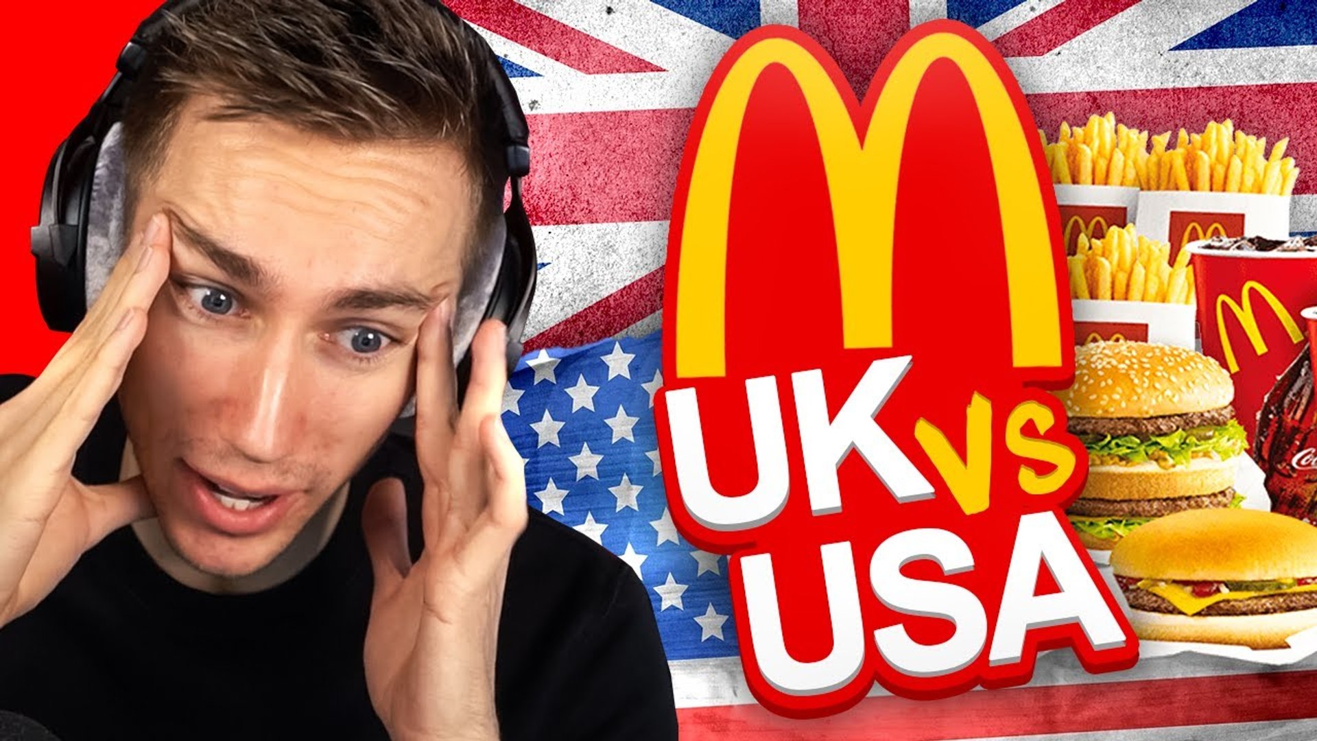 U FAMOUS YOUTUBER REACTS TO UK vs US McDonalds