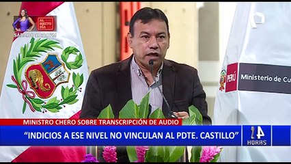 Ministros de Justicia y Cultura aseguran que investigación a Castillo es inconstitucional