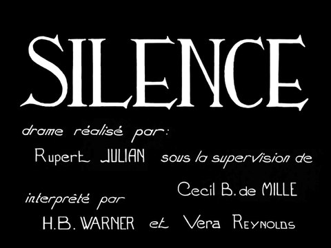 SILENCE (1926) Muet