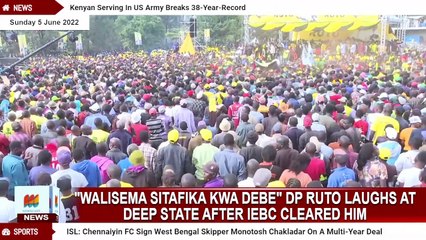 "Walisema sitafika kwa debe" Dp Ruto laughs at deep state after IEBC cleared him