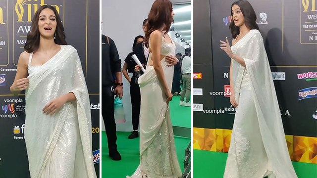 IIFA Awards 2022: Ananya Pandey का Silver Sequence Saree Look Troll Full Inside Video Viral |Boldsky